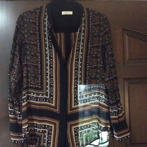 ALC silk printed blouse